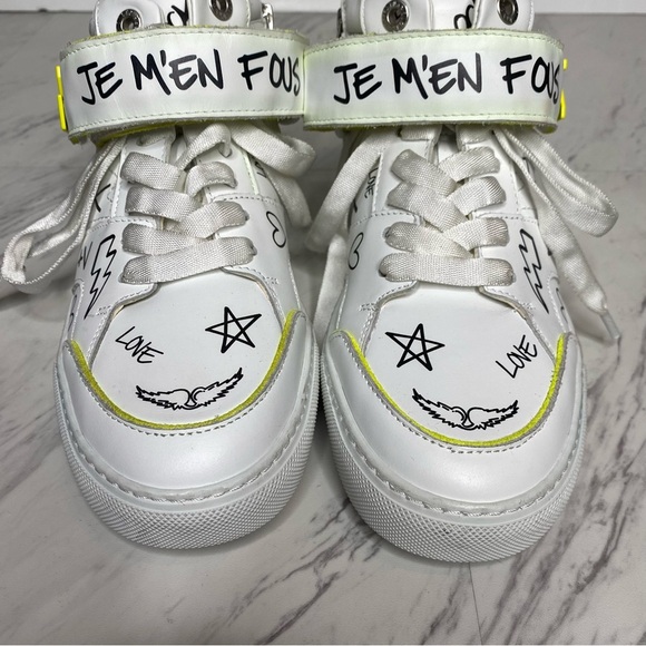 Zadig & Voltaire Mid Flash Sneaker 38 / 8 - Picture 11 of 15